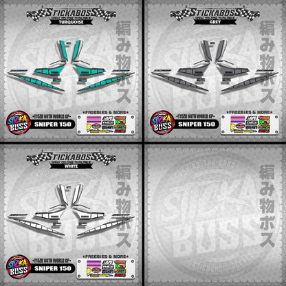 SNIPER 150 DECALS ( Y15ZR 60TH WORLD GP )【WITH FREEBIES】