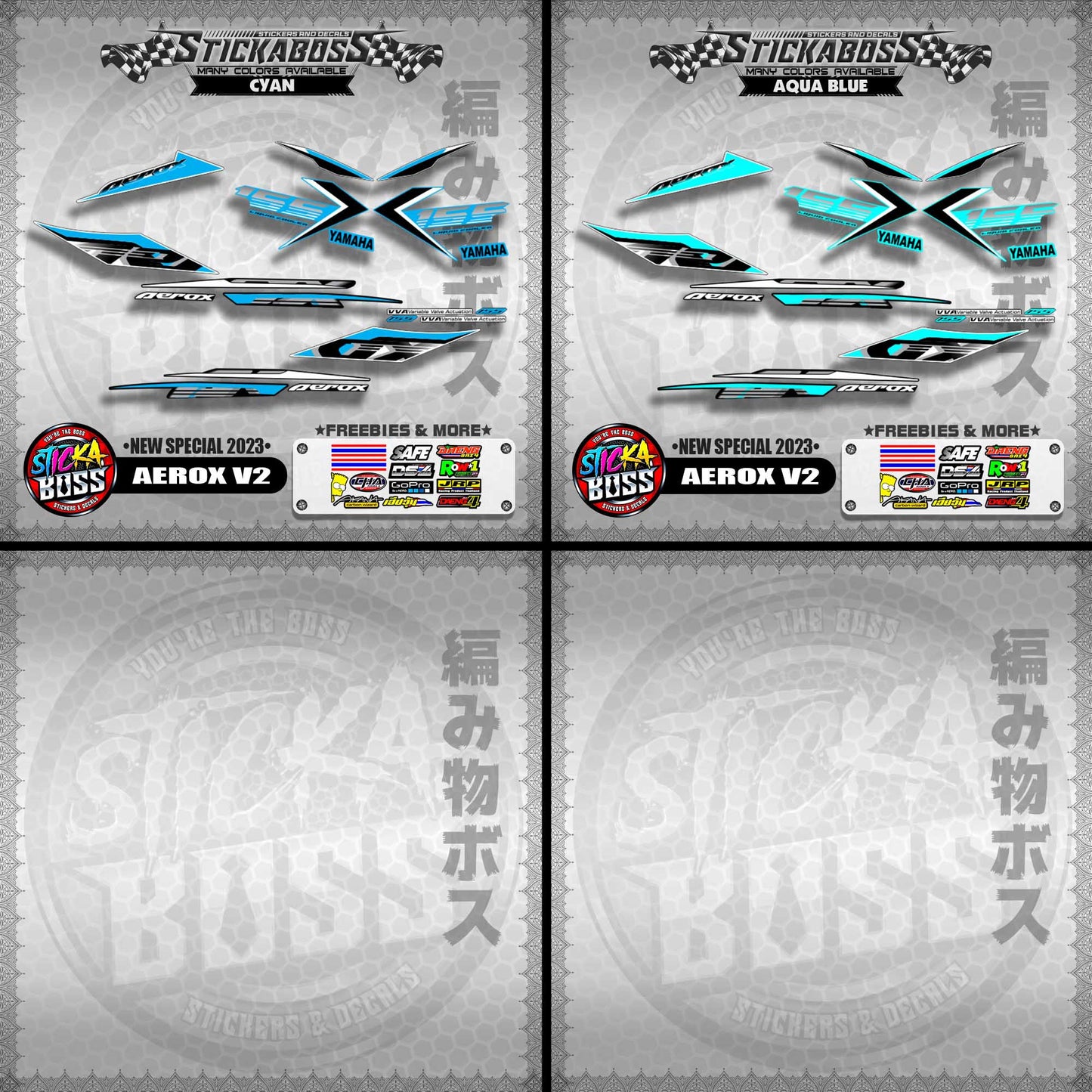 AEROX V2 DECALS ( NEW SPECIAL 2023 )【WITH FREEBIES】