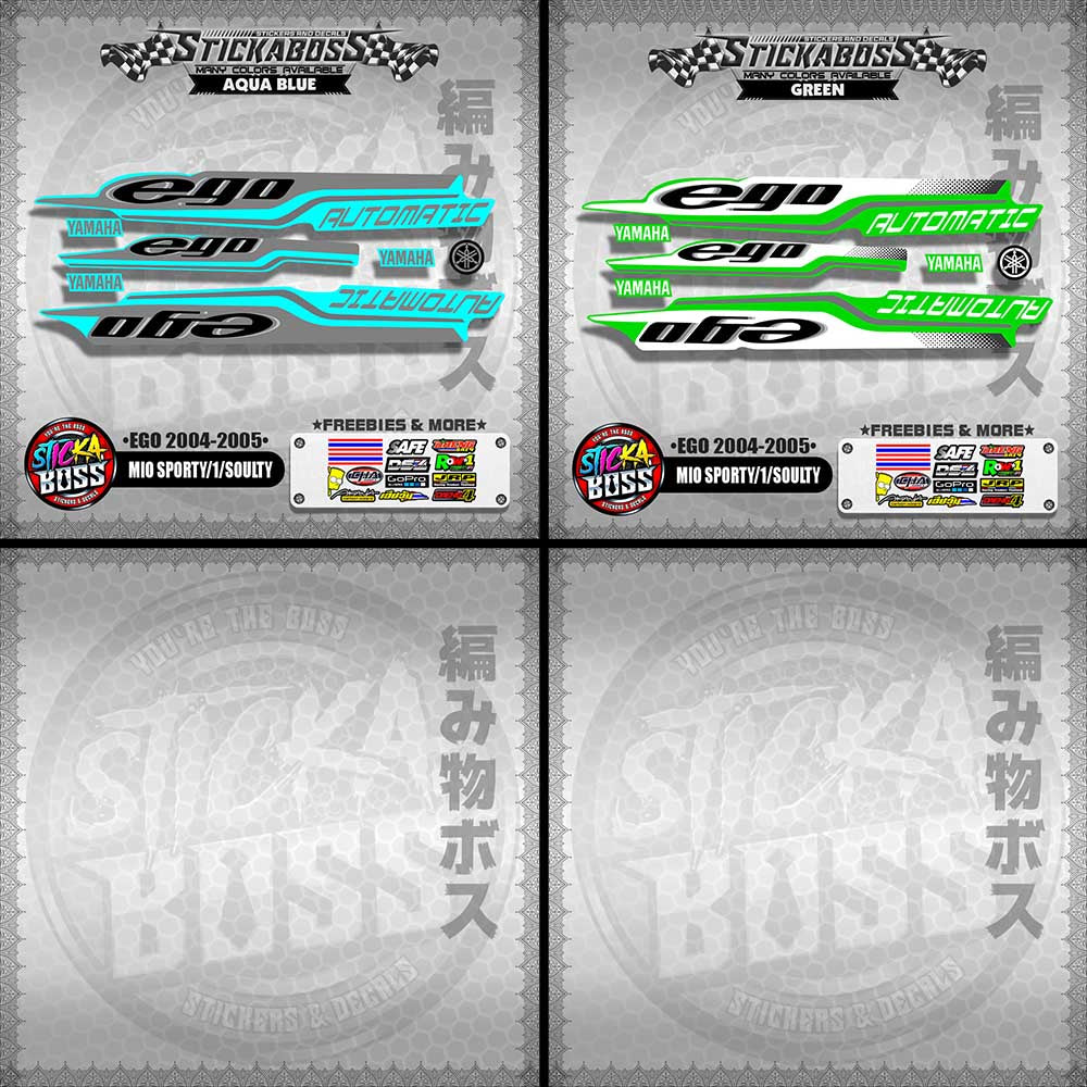 MIO SPORTY / MIO 1 / SOULTY DECALS ( EGO 2004-2005 )【WITH FREEBIES】