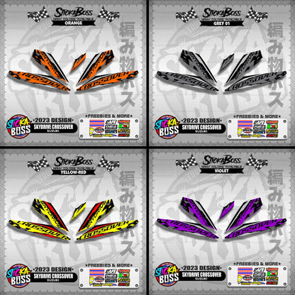 SKYDRIVE CROSSOVER STOCK DECALS ( 2023 DESIGN ) 【WITH FREEBIES】