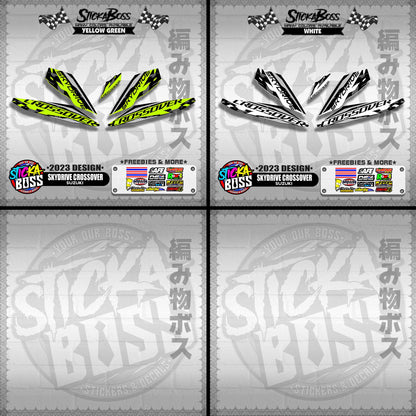 SKYDRIVE CROSSOVER STOCK DECALS ( 2023 DESIGN ) 【WITH FREEBIES】