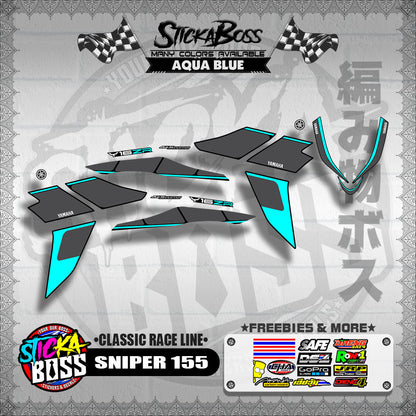 SNIPER 155 DECALS ( CLASSIC RACE LINE )【WITH FREEBIES】