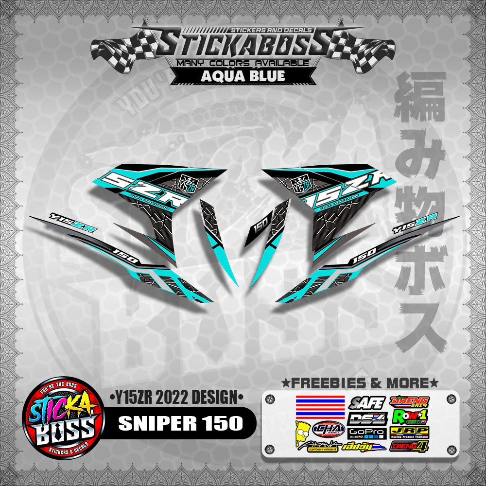 SNIPER 150 DECALS ( Y15ZR 2022 DESIGN )【WITH FREEBIES】