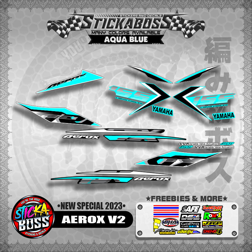 AEROX V2 DECALS ( NEW SPECIAL 2023 )【WITH FREEBIES】