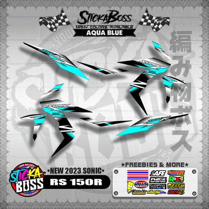 RS 150 R DECALS ( NEW 2023 SONIC )【WITH FREEBIES】