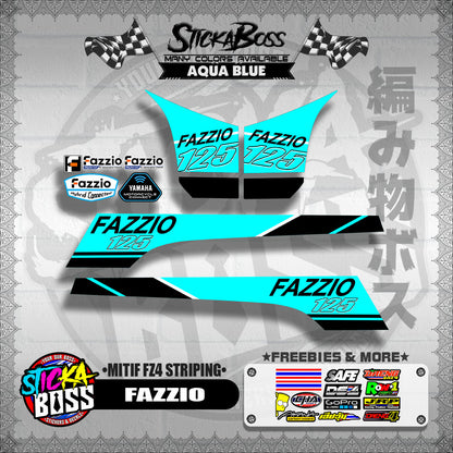 FAZZIO DECALS ( MITIF FZ4 STRIPING )【WITH FREEBIES】