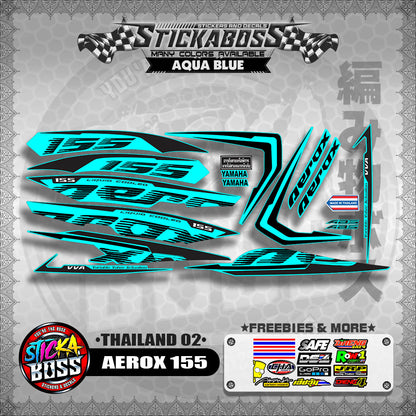 AEROX 155 2020 STOCK DECALS ( THAILAND 02 )【WITH FREEBIES】