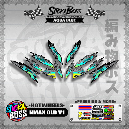 NMAX OLD V1 DECALS ( HOTWHEELS )【WITH FREEBIES】