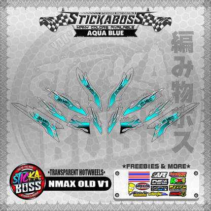 【PREMIUM UV PRINT】TRANSPARENT NMAX OLD V1 DECALS ( HOTWHEELS )【WITH FREEBIES】