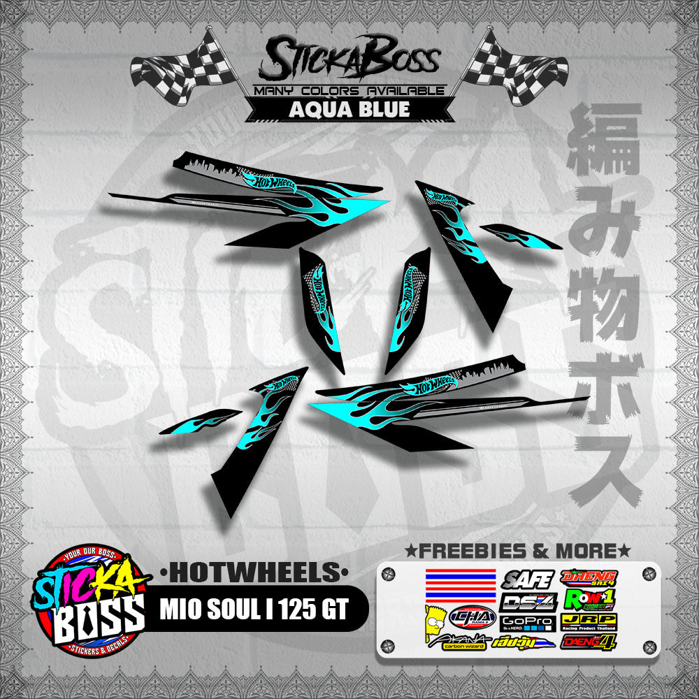 MIO SOUL I 125 GT DECALS ( HOTWHEELS )【WITH FREEBIES】