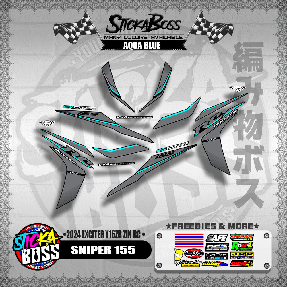 SNIPER 155 DECALS ( 2024 EXCITER Y16ZR ZIN RC )【WITH FREEBIES】