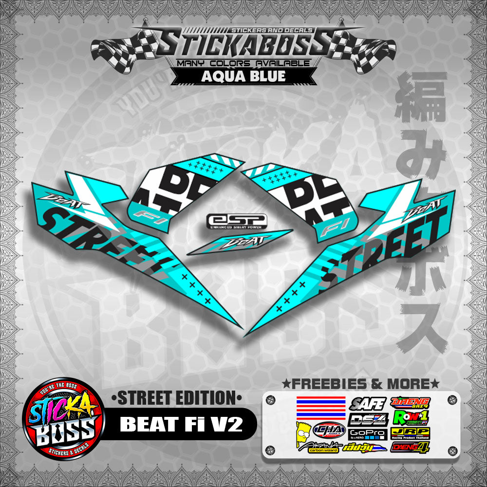 BEAT Fi V2 STOCK DECALS ( STREET EDITION )【WITH FREEBIES】