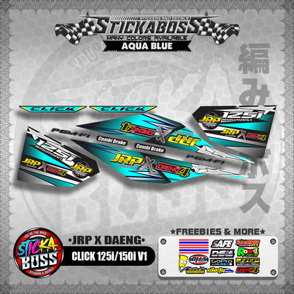 CLICK 125i / 150i V1 DECALS ( JRP X DAENG )【WITH FREEBIES】