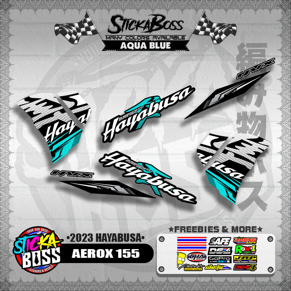 AEROX 155 DECALS ( 2023 HAYABUSA )【WITH FREEBIES】