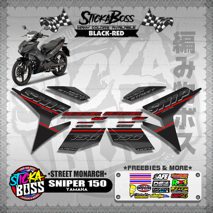 SNIPER 150 DECALS ( STREET MONARCH )【WITH FREEBIES】