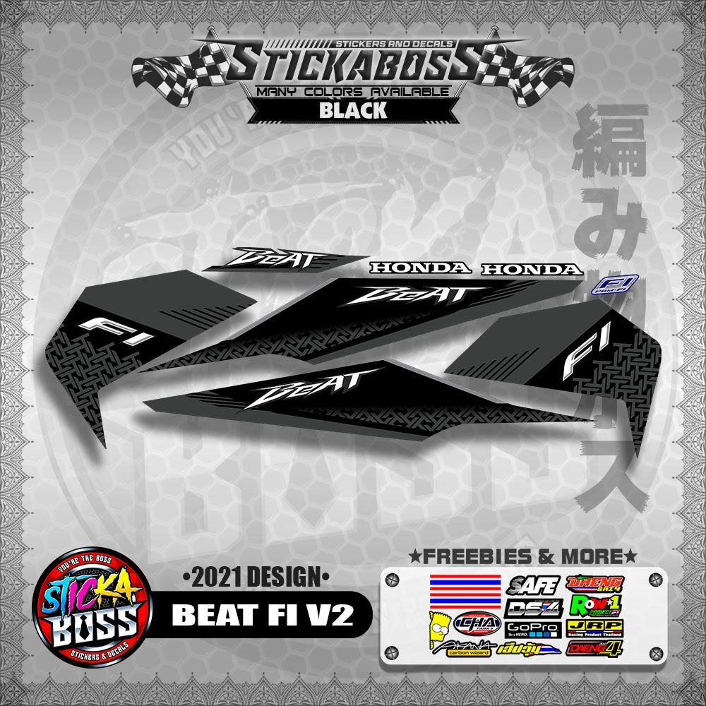 BEAT FI V2 STOCK DECALS ( 2021 DESIGN )【WITH FREEBIES】