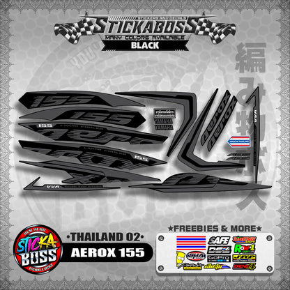 AEROX 155 2020 STOCK DECALS ( THAILAND 02 )【WITH FREEBIES】