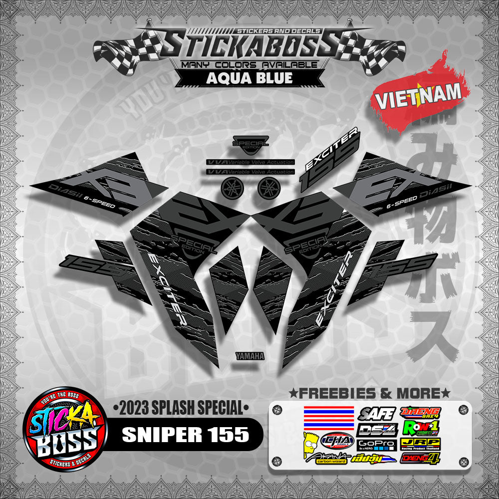 SNIPER 155 VIETNAM DECALS (2023 SPLASH SPECIAL)【WITH FREEBIES】Y16ZR / EXCITER 155