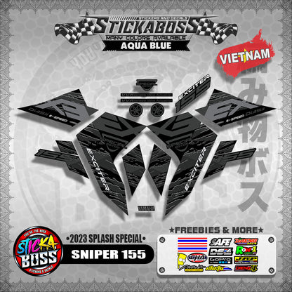 SNIPER 155 VIETNAM DECALS (2023 SPLASH SPECIAL)【WITH FREEBIES】Y16ZR / EXCITER 155