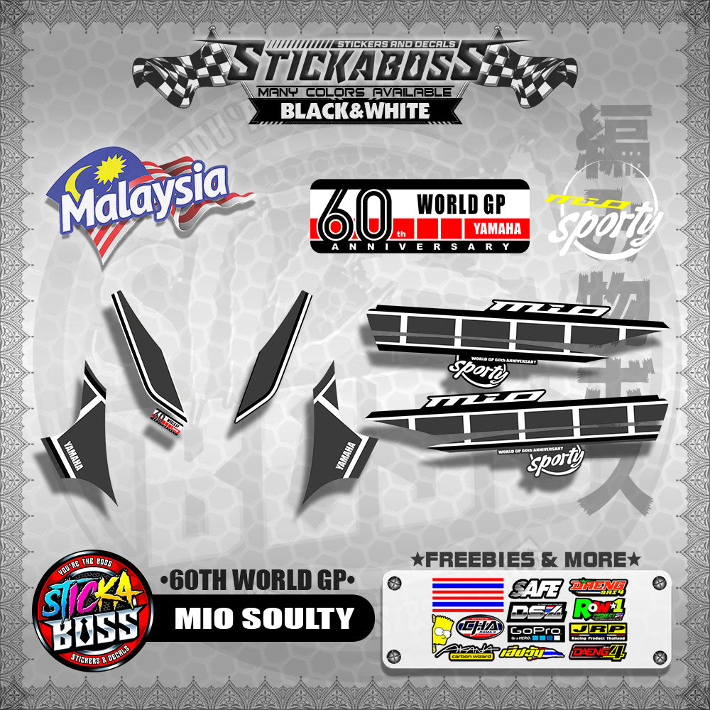 MIO SOULTY MALAYSIAN DECALS ( 60TH WORLD GP )【WITH FREEBIES】