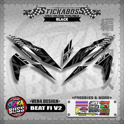 BEAT FI V2 STOCK DECALS ( VER4 DESIGN )【WITH FREEBIES】