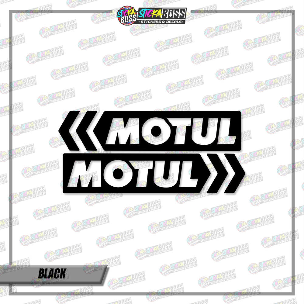 2PCS MOTUL (VINYL CUT-OUT STICKER DECALS )【Stickaboss】