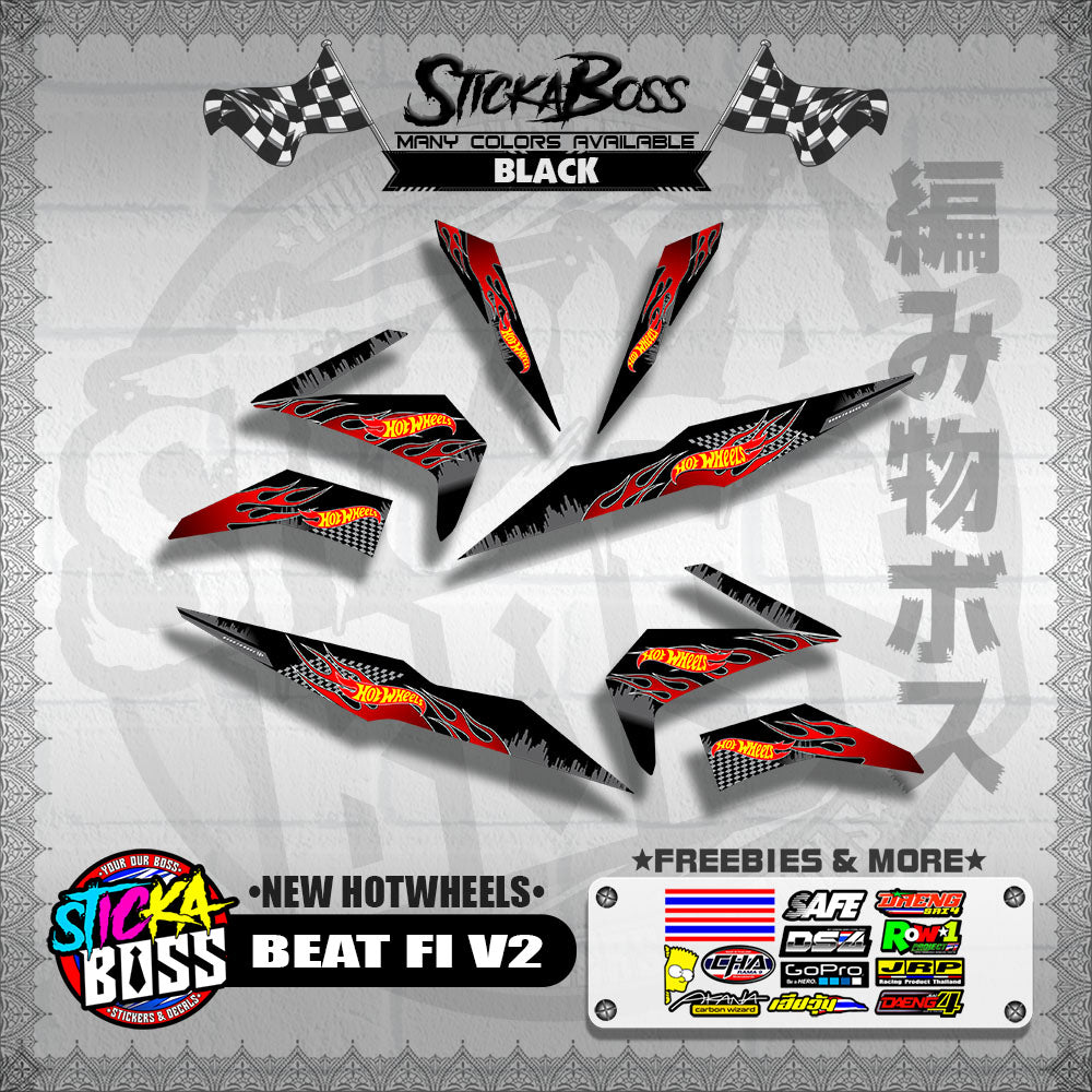 BEAT FI V2 DECALS ( NEW HOTWHEELS )【WITH FREEBIES】