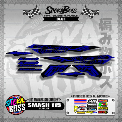 SMASH 115 DECALS ( 001 MALAYSIAN CONCEPT )【WITH FREEBIES】