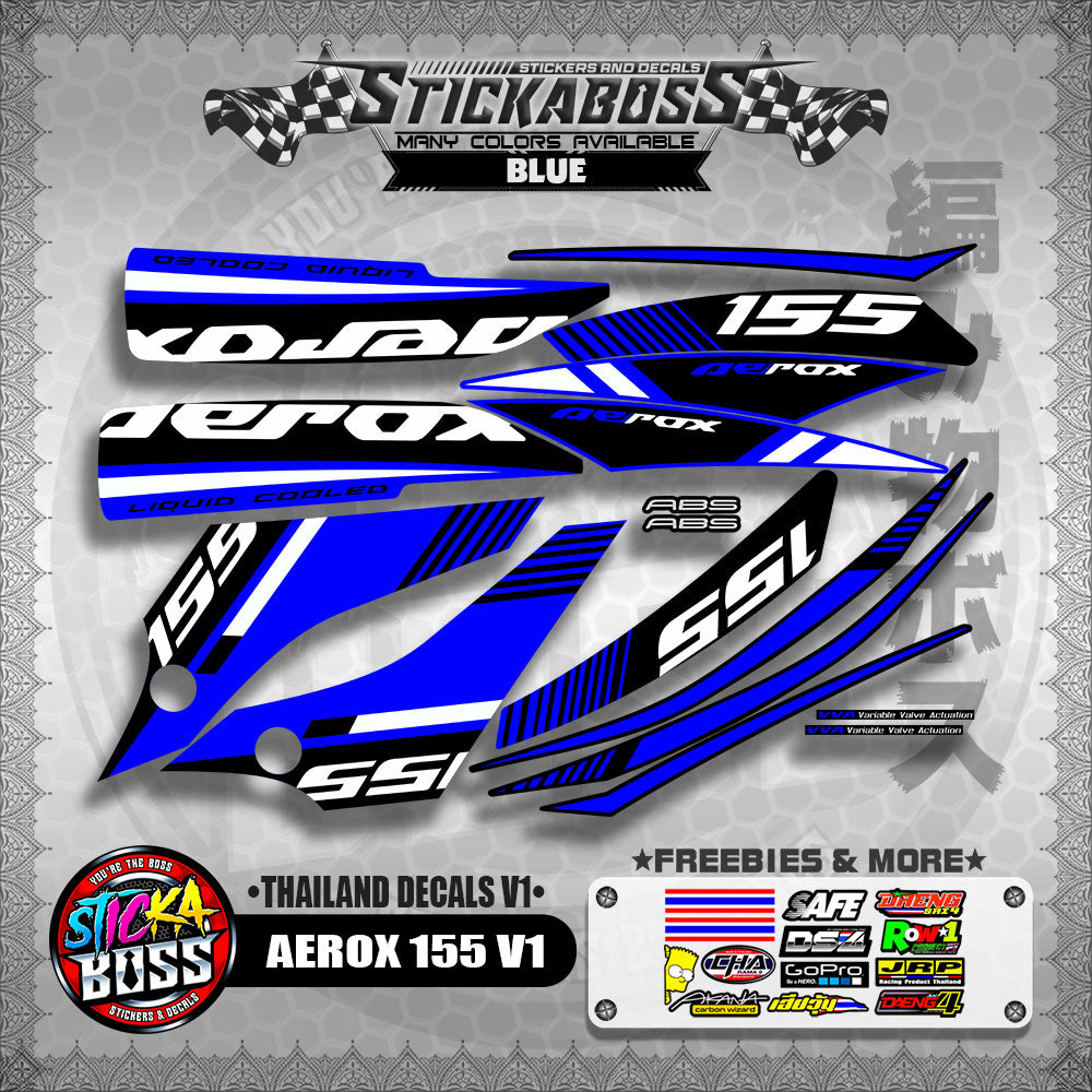 AEROX 155 V1 ( THAILAND DECALS V1 )【WITH FREEBIES】