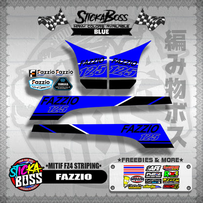 FAZZIO DECALS ( MITIF FZ4 STRIPING )【WITH FREEBIES】