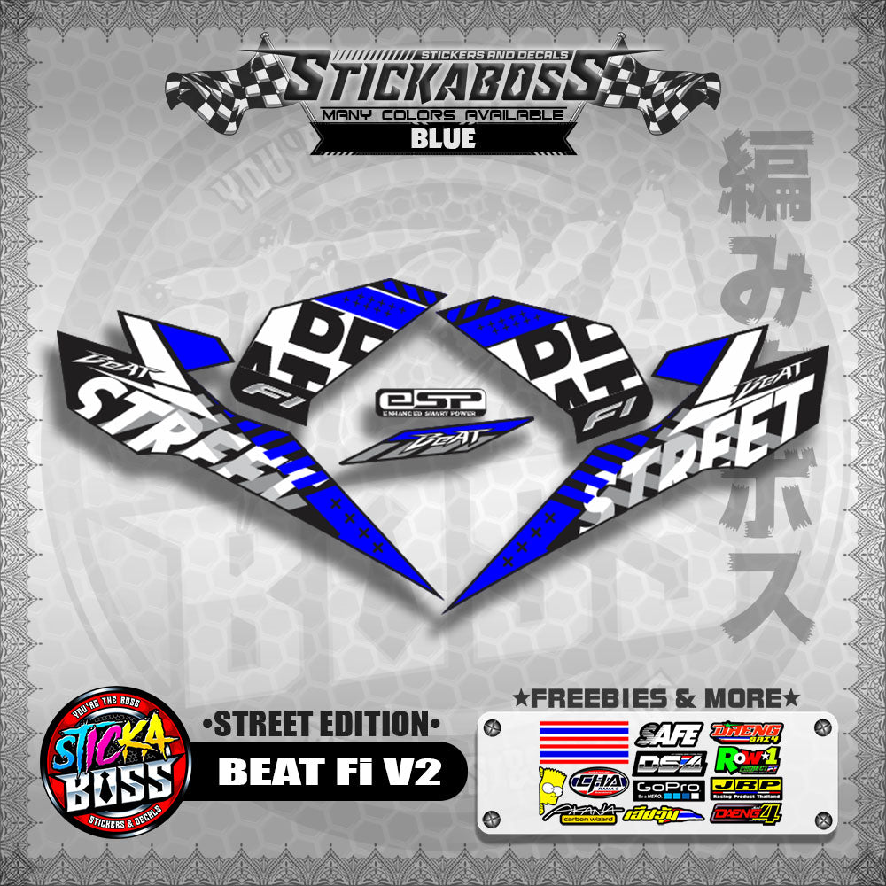 BEAT Fi V2 STOCK DECALS ( STREET EDITION )【WITH FREEBIES】