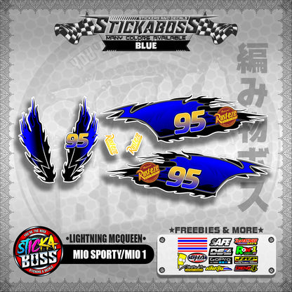 MIO SPORTY / MIO 1 DECALS ( LIGHTNING MCQUEEN )【WITH FREEBIES】