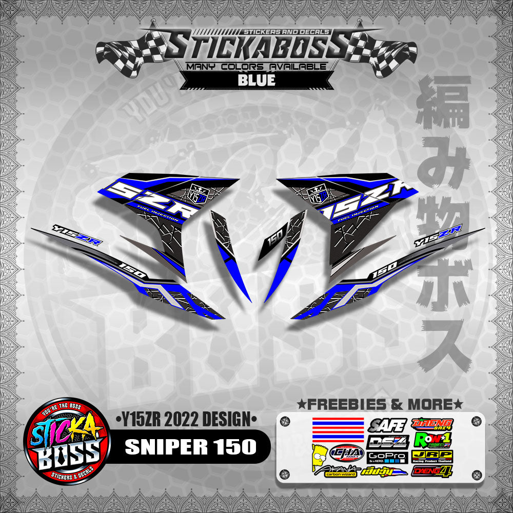 SNIPER 150 DECALS ( Y15ZR 2022 DESIGN )【WITH FREEBIES】