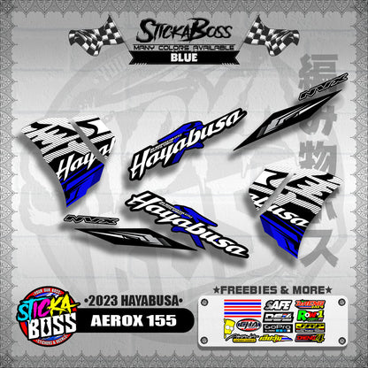 AEROX 155 DECALS ( 2023 HAYABUSA )【WITH FREEBIES】