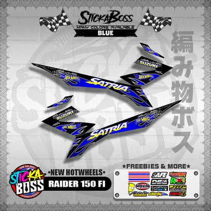 RAIDER 150 FI DECALS ( NEW HOTWHEELS )【WITH FREEBIES】