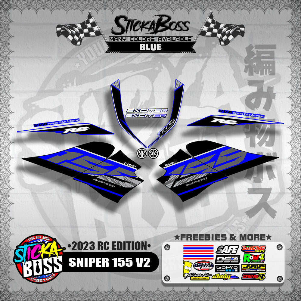 SNIPER 155 V2 DECALS ( 2023 RC EDITION )【WITH FREEBIES】