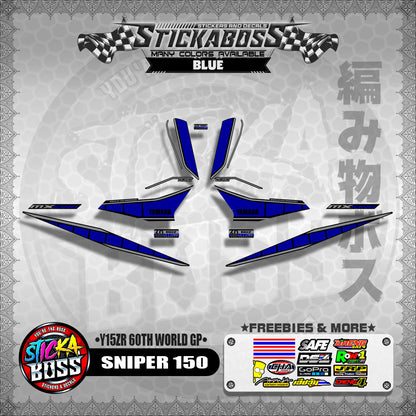 SNIPER 150 DECALS ( Y15ZR 60TH WORLD GP )【WITH FREEBIES】