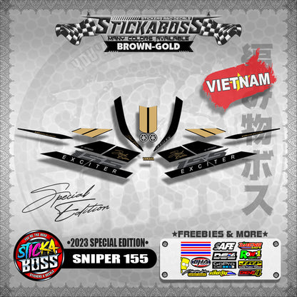 SNIPER 155 VIETNAM DECALS ( 2023 SPECIAL EDITION )【WITH FREEBIES】Y16ZR / EXCITER 155