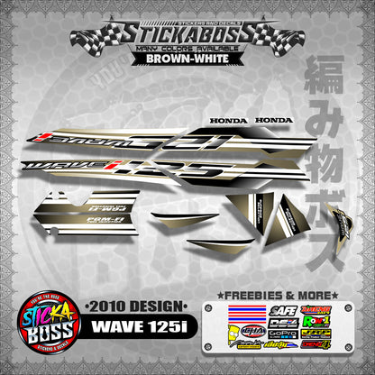 WAVE 125i STOCK DECALS ( 2010 DESIGN )【WITH FREEBIES】