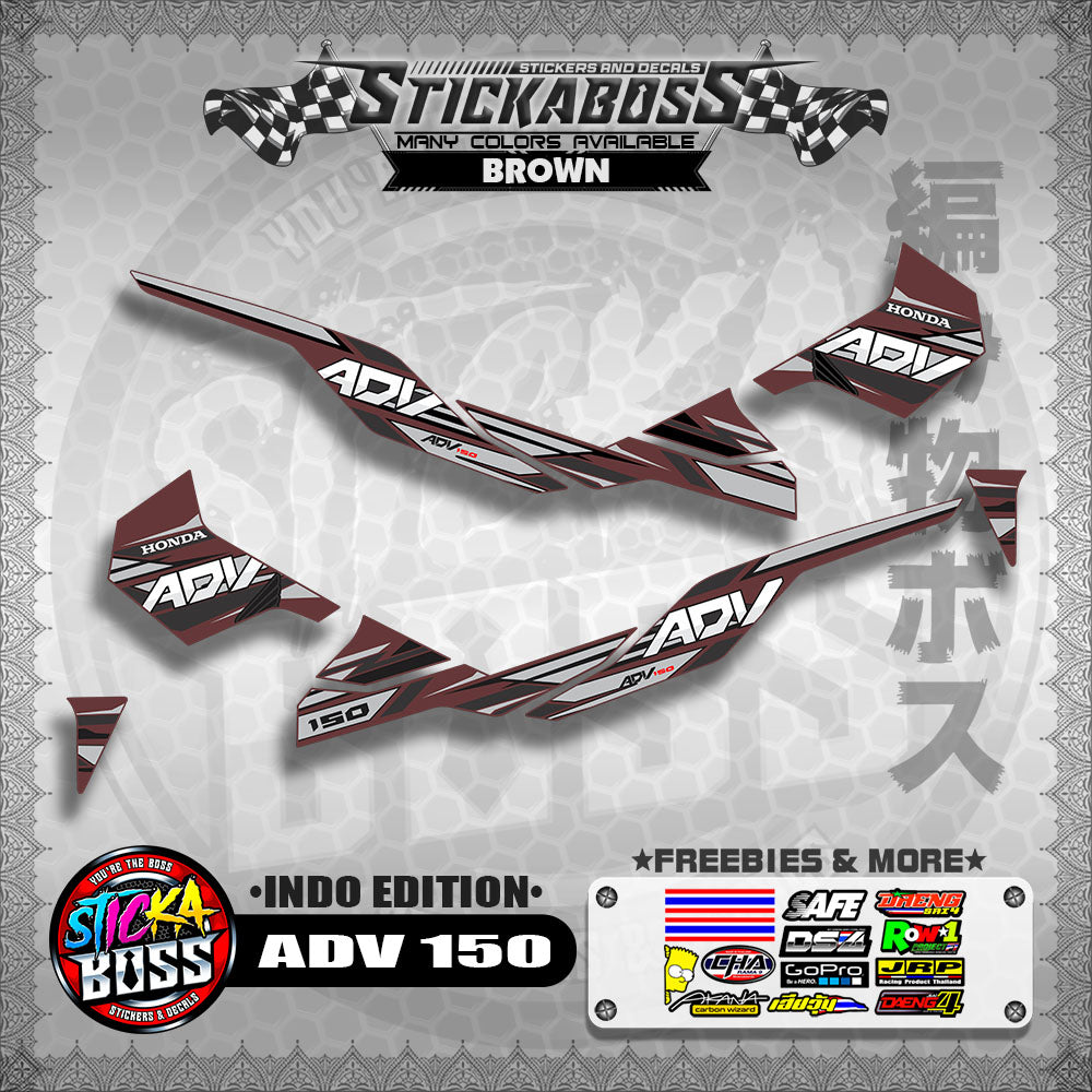 ADV 150 DECALS ( INDO EDITION ) 【WITH FREEBIES】