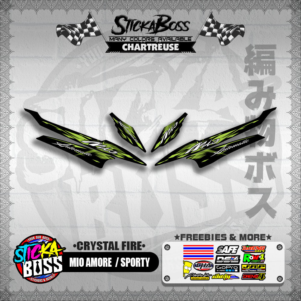 MIO AMORE /  SPORTY DECALS ( CRYSTAL FIRE )【WITH FREEBIES】