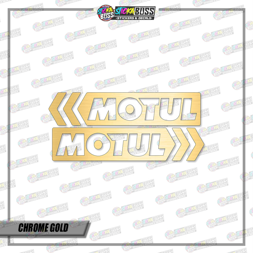 2PCS MOTUL (VINYL CUT-OUT STICKER DECALS )【Stickaboss】