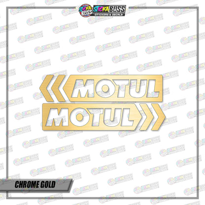 2PCS MOTUL (VINYL CUT-OUT STICKER DECALS )【Stickaboss】