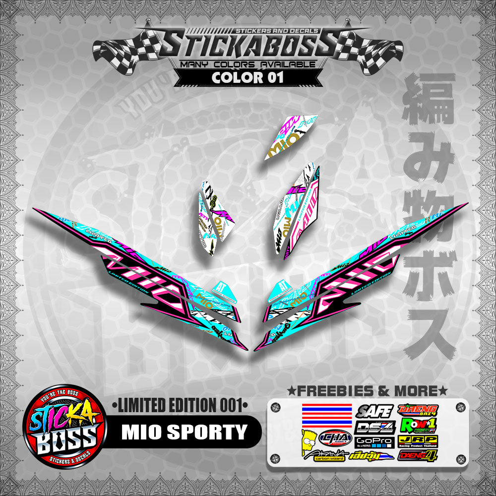 MIO SPORTY DECALS ( LIMITED EDITION 001 )【WITH FREEBIES】