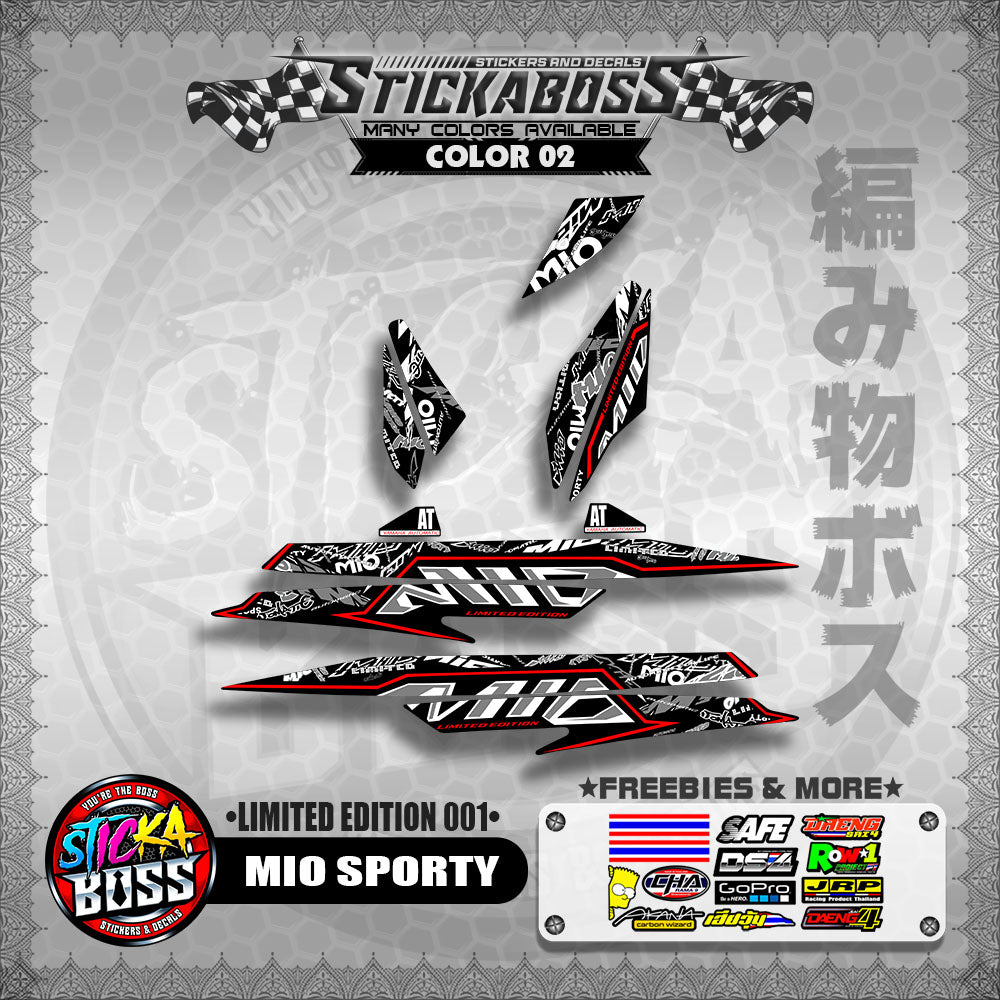 MIO SPORTY DECALS ( LIMITED EDITION 001 )【WITH FREEBIES】