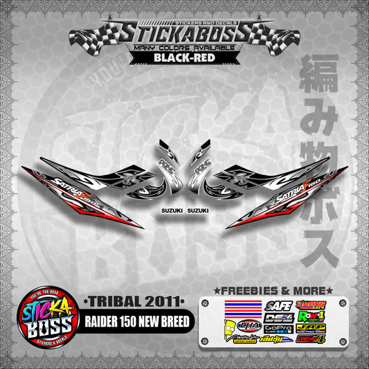 RAIDER 150 NEW BREED DECALS ( TRIBAL 2011 )【WITH FREEBIES】