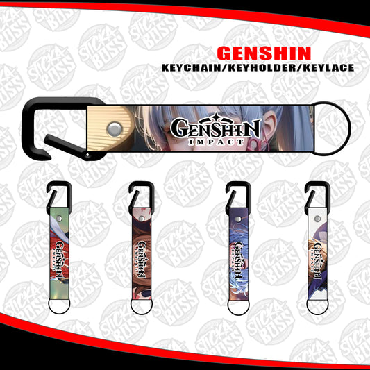 GENSHIN IMPACT KEYCHAIN / KEYHOLDER / KEYLACE (SOLD PER PIECE)【Stickaboss】