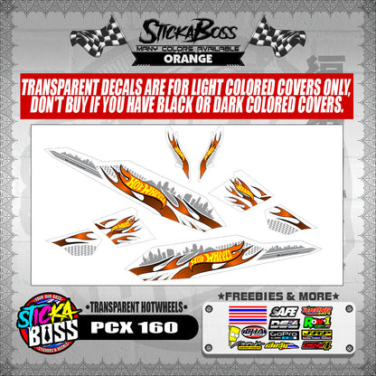 PCX 160 DECALS ( TRANSPARENT HOTWHEELS )【WITH FREEBIES】