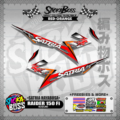 RAIDER 150 Fi DECALS ( SATRIA HAYABUSA )【WITH FREEBIES】