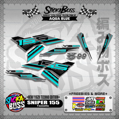 SNIPER 155 DECALS ( NEW Y16ZR TECHNO EDITION )【WITH FREEBIES】